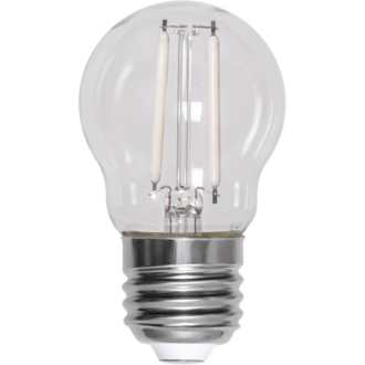 LED-lampa E27 G45 Clear White Filament