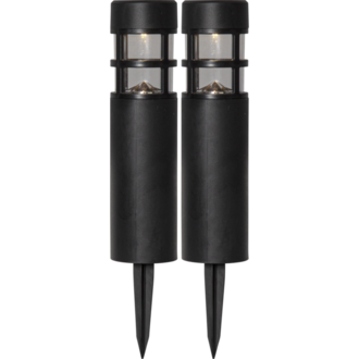 Solcellspollare 2-pack Rundi