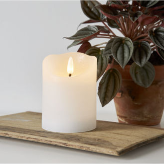 LED Blockljus Flamme Rustic