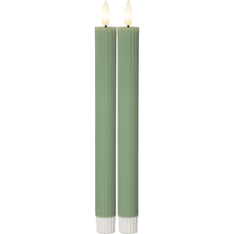 LED Antikljus 2-pack Flamme Stripe