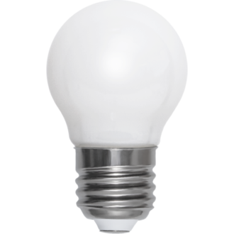 LED-lampa E27 G45 Opaque filament RA90
