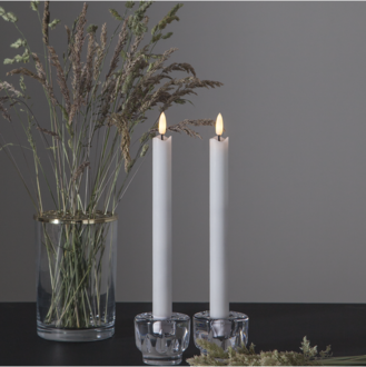 LED Antikljus 2-pack Flamme