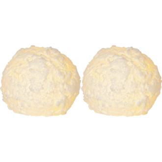 LED Blockljus 2-pack Snowball