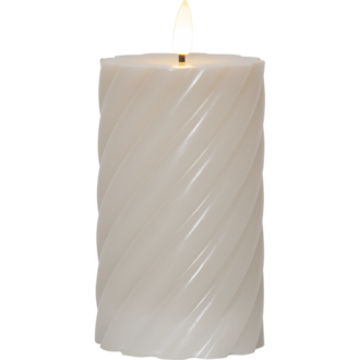 LED Blockljus Flamme Swirl