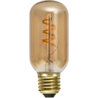 LED-lampa E27 T45 Decoled Spiral Amber