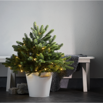 Julgran med LED Busk