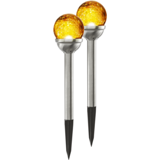 Solcellspollare 2-pack Roma