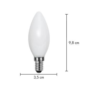 LED-lampa E14 B35 Opaque Filament RA90