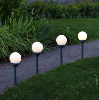 Solcellspollare 4-pack Globus