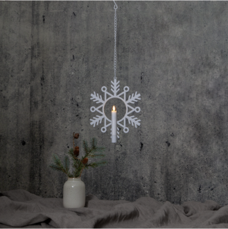 Inomhusdekoration Flamme Snow