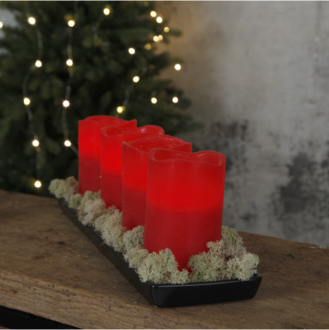 LED Blockljus 4-pack May