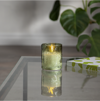 LED Blockljus Flamme Leaf