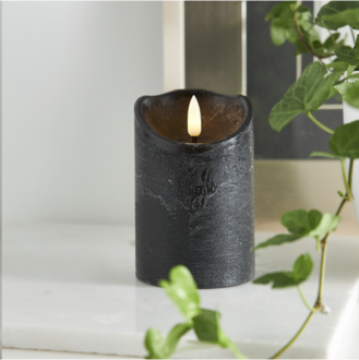 LED Blockljus Flamme Rustic