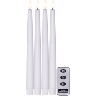 LED Antikljus 4-pack Flamme Slim