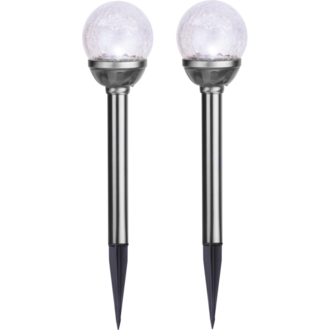 Solcellspollare 2-pack Roma
