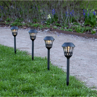 Solcellspollare 4-pack Lace