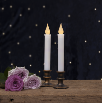 LED Antikljus 2-pack Mette
