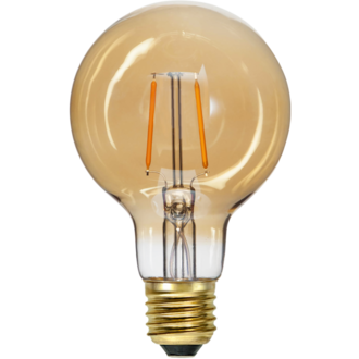 LED-lampa E27 G80 Plain Amber