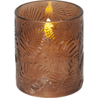 LED Blockljus Flamme Leaf