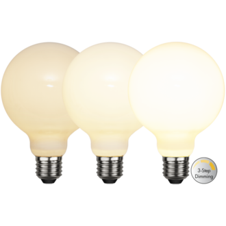 LED-lampa E27 G95 Opaque Filament RA90 3-step