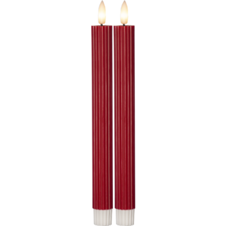 LED Antikljus 2-pack Flamme Stripe