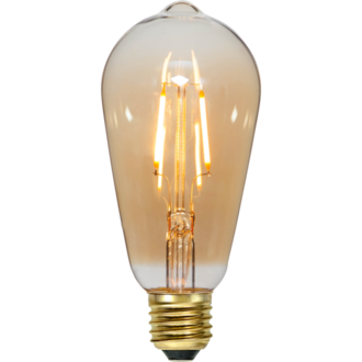 LED-lampa E27 ST64 Plain Amber
