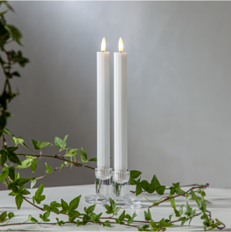 LED Antikljus 2-pack Flamme Stripe