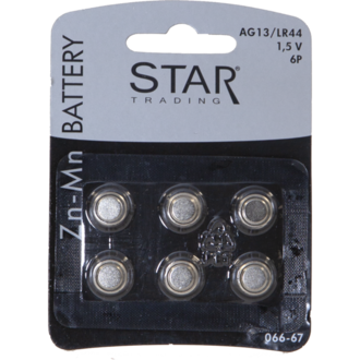 Batteri 6-pack AG13/LR44