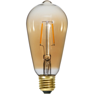 LED-lampa E27 ST64 Plain Amber