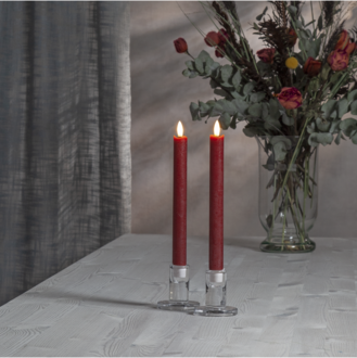 LED Antikljus 2-pack Flamme
