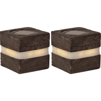 Solcellsdekoration Stonecube