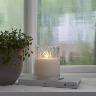LED Blockljus Flamme Romb