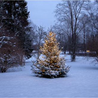 Julgransslinga Shiny Warm White
