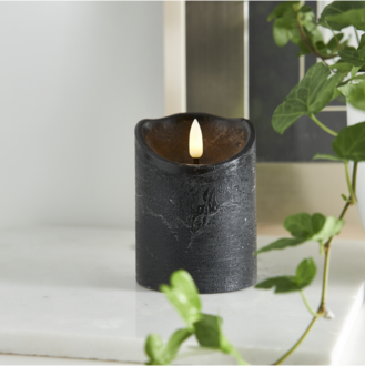 LED Blockljus Flamme Rustic