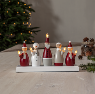 Ljusstake Tomtefamilj 