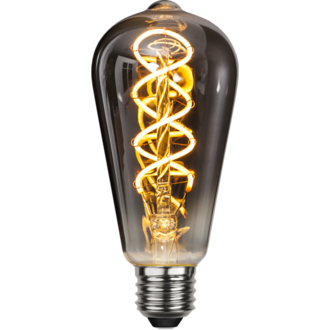 LED-lampa E27 ST64 Decoled Spiral Smoke