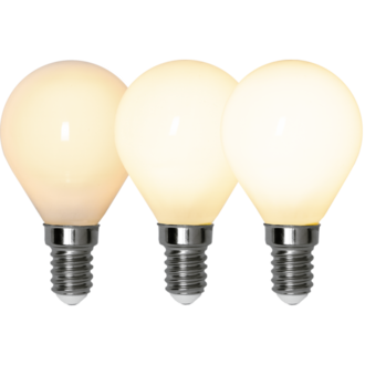LED-lampa E14 P45 Opaque Fil RA90 3-step memo