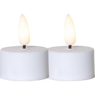 LED Värmeljus 2-pack Flamme