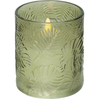 LED Blockljus Flamme Leaf