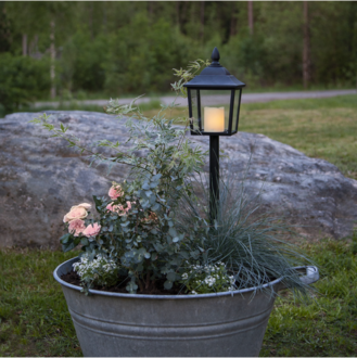 LED Gravljus Flame Lantern