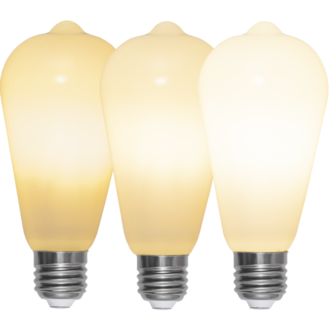 LED-lampa E27 ST64 Opaque Fil RA90 3-step