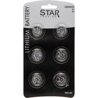 Batteri 6-pack CR2032