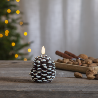 LED Blockljus Flamme Cone