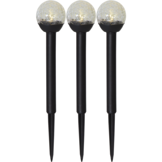 Solcellspollare 3-pack Roma