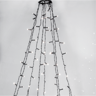 Julgransslinga Crispy Ice White