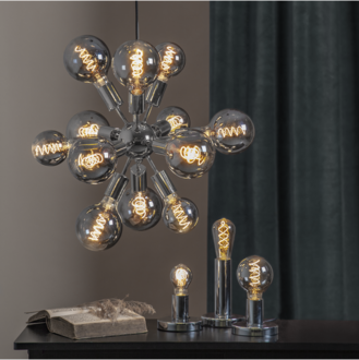 LED-lampa E27 TA60 Decoled Spiral Smoke