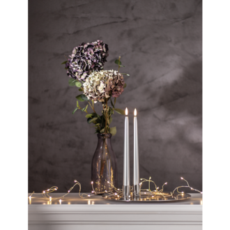 LED Antikljus 2-pack Flamme Metal