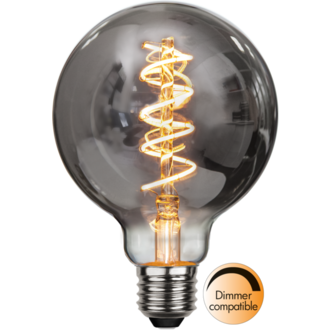LED-lampa E27 G95 Decoled Spiral Smoke