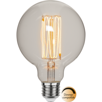 LED-lampa E27 G95 Decoled Grace Clear