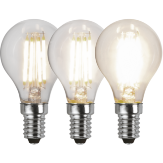 LED-lampa E14 P45 Clear 3-step memory